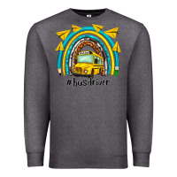 Charcoal Heather bus driver rainbow Premium Sweatshirt - NancyCooperArtShop