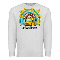 Dove Grey bus driver rainbow Premium Sweatshirt - NancyCooperArtShop