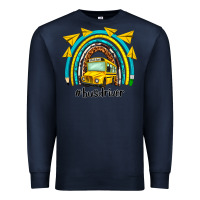 Navy bus driver rainbow Premium Sweatshirt - NancyCooperArtShop