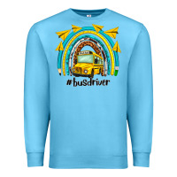 Ocean Blue bus driver rainbow Premium Sweatshirt - NancyCooperArtShop