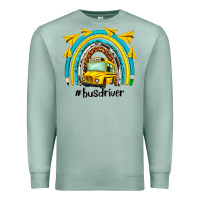 Seafoam bus driver rainbow Premium Sweatshirt - NancyCooperArtShop