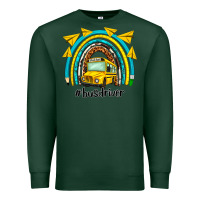 Sports Green bus driver rainbow Premium Sweatshirt - NancyCooperArtShop