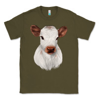 Army Green White Cute Calf Classic Tee - JahusDesignShop