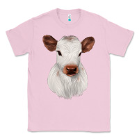 Bubblegum Pink White Cute Calf Classic Tee - JahusDesignShop