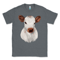 Charcoal Heather White Cute Calf Classic Tee - JahusDesignShop