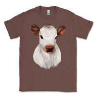 Chestnut White Cute Calf Classic Tee - JahusDesignShop