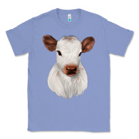 Colony Blue White Cute Calf Classic Tee - JahusDesignShop