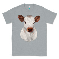 Heather Grey White Cute Calf Classic Tee - JahusDesignShop