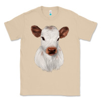 Mushroom White Cute Calf Classic Tee - JahusDesignShop