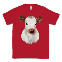 Red White Cute Calf Classic Tee - JahusDesignShop