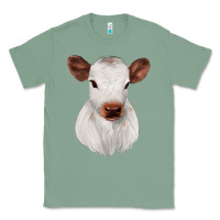 Sage White Cute Calf Classic Tee - JahusDesignShop