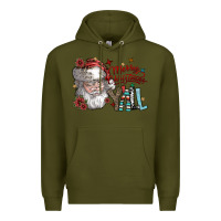 Army Green merry christmas yall Premium Hoodie - SublimationCraftShop