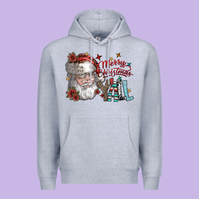 Merry Christmas Yall Premium Hoodie Designed By Sublimationcraftshop