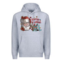 Heather Grey merry christmas yall Premium Hoodie - SublimationCraftShop