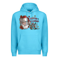 Ocean Blue merry christmas yall Premium Hoodie - SublimationCraftShop