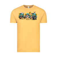Vintage Mustard western farm trucks farm animals Vintage Tee - FaDigitalArtStudio