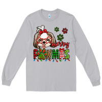 Moon Dust merry pawmas christmas shih tzu Long Sleeve Tee - Jasminsmagicworld
