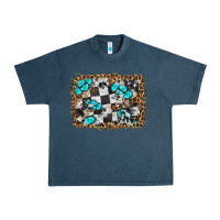Midnight Navy race leopard and gemstone background Urban Heavy Tee - HRA Design Shop