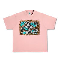 Salmon race leopard and gemstone background Urban Heavy Tee - HRA Design Shop
