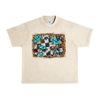 Sandshell race leopard and gemstone background Urban Heavy Tee - HRA Design Shop
