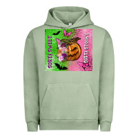 Pigment Oil Green Sorta sweet sorta spooky Urban Hoodie - NancyCooperArtShop