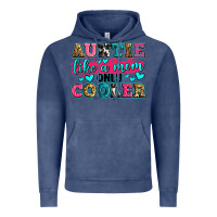Vintage Denim auntie like a mom only cooler Vintage Hoodie - Zillion Design Studio
