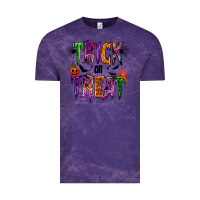 Cloud Purple trick or treat Vintage Tee - RacoonDesign