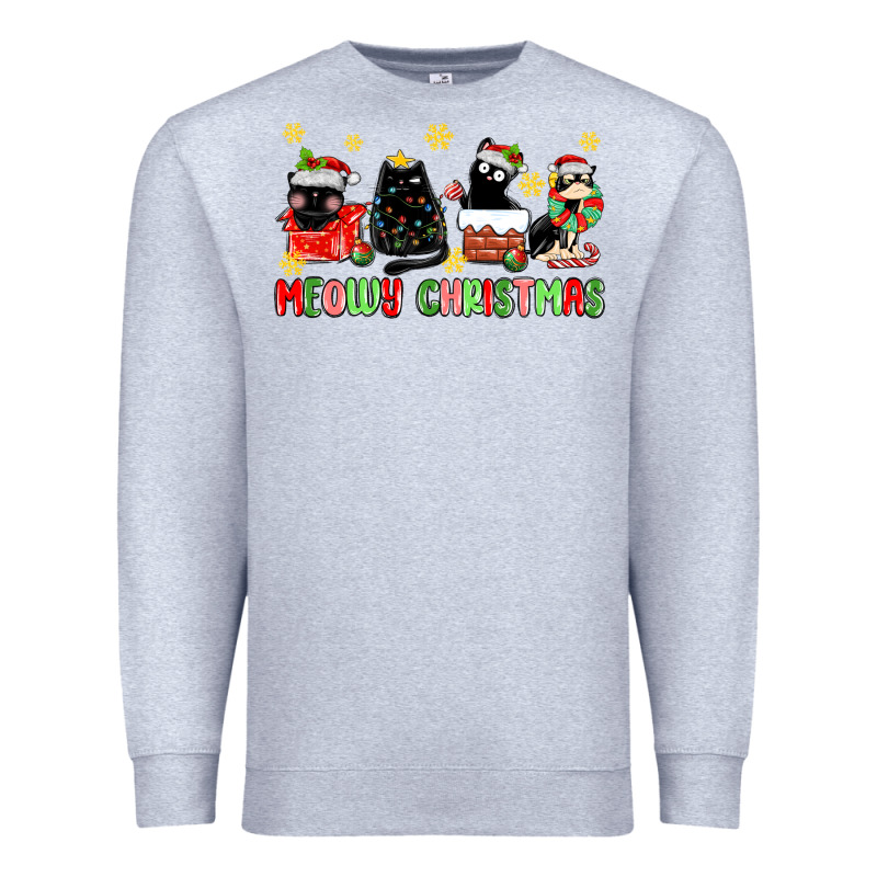 Meowy Christmas Cats Premium Sweatshirt by MaliasSmallBusiness | Teevron