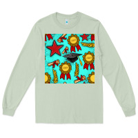 Matcha graduation seamless pattern Long Sleeve Tee - BundleAndBundleShop