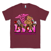 Burgundy valentines day lvn licensed vocational nurse Classic Tee - AdoDesignShop