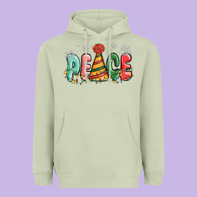 Peace Heavyweight Hoodie Designed By Maliassmallbusiness