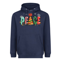 Navy peace Heavyweight Hoodie - MaliasSmallBusiness
