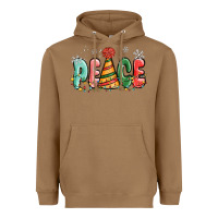 Toasted Coconut peace Heavyweight Hoodie - MaliasSmallBusiness