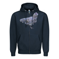 Navy Ameraucana Chicken Zipper Hoodie - LillyAllenDesigns