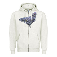 Oatmeal Heather Ameraucana Chicken Zipper Hoodie - LillyAllenDesigns