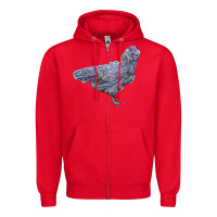 Red Ameraucana Chicken Zipper Hoodie - LillyAllenDesigns