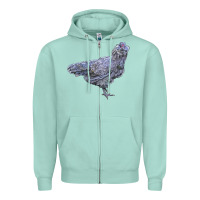 Seafoam Ameraucana Chicken Zipper Hoodie - LillyAllenDesigns
