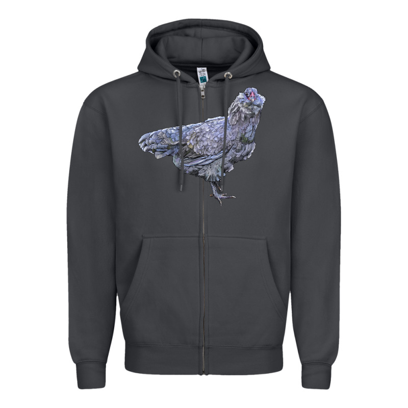 Ameraucana Chicken Zipper Hoodie by LillyAllenDesigns | Teevron