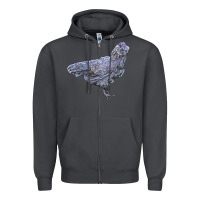 Smoke Ameraucana Chicken Zipper Hoodie - LillyAllenDesigns