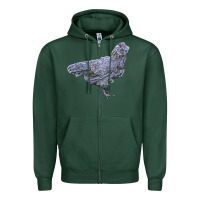 Sports Green Ameraucana Chicken Zipper Hoodie - LillyAllenDesigns