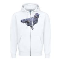 White Ameraucana Chicken Zipper Hoodie - LillyAllenDesigns