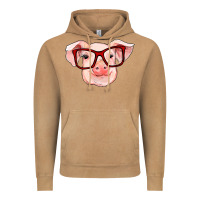 Vintage Camel pig with red glasses Vintage Hoodie - RanaPortraitStore