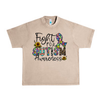 French Oak fight for autism awareness Urban Heavy Tee - CowhideDigitalArt