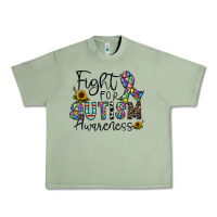 Oil Green fight for autism awareness Urban Heavy Tee - CowhideDigitalArt