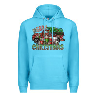 Ocean Blue merry christmas Premium Hoodie - SublimationCraftShop
