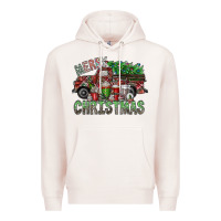 Pale Pink merry christmas Premium Hoodie - SublimationCraftShop