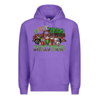 Purple merry christmas Premium Hoodie - SublimationCraftShop