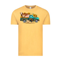 Vintage Mustard western farm truck farm animals Vintage Tee - FaDigitalArtStudio