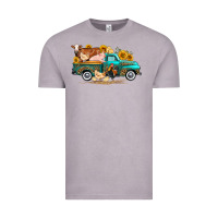 Vintage Zinc western farm truck farm animals Vintage Tee - FaDigitalArtStudio