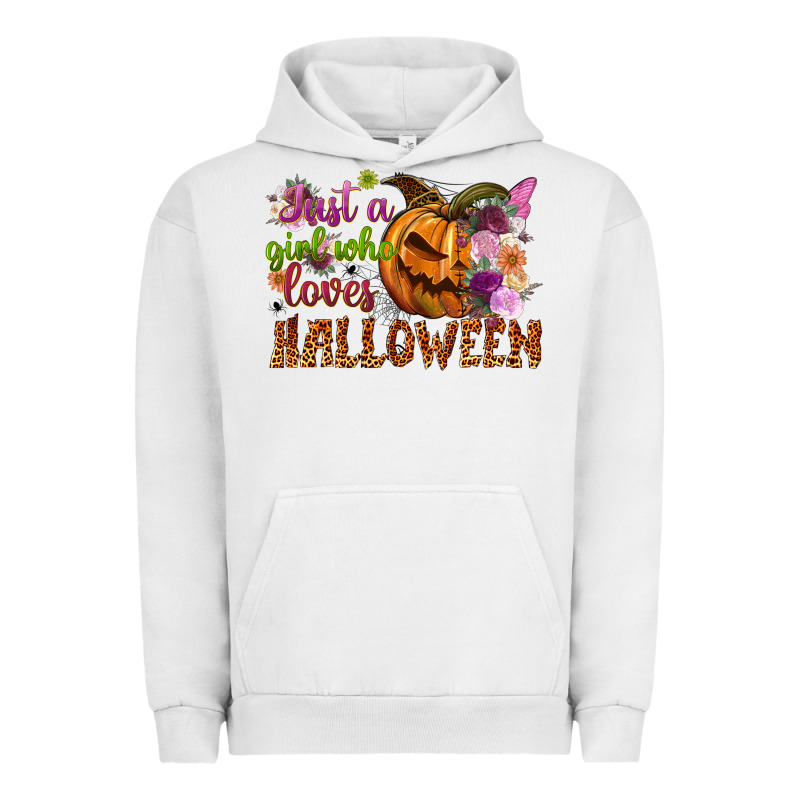 Just A Girl Who Loves Halloween Urban Hoodie by NancyCooperArtShop | Teevron